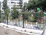 Кованый забор ограждение художественная ковка в Омске